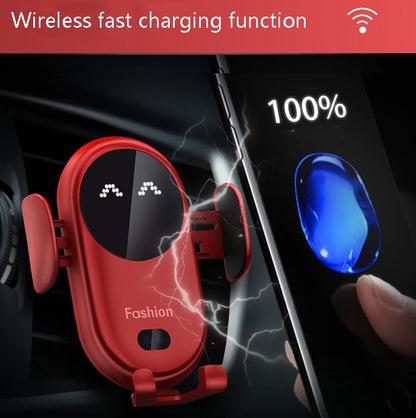 S11 Smart Infrared Sensor Car Wireless Charger, Colour: Blue  (With Suction Cup Bracket) - In Car by buy2fix | Online Shopping UK | buy2fix