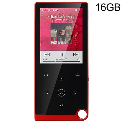 E05 2.4 inch Touch-Button MP4 / MP3 Lossless Music Player, Support E-Book / Alarm Clock / Timer Shutdown, Memory Capacity: 16GB without Bluetooth(Red) - Consumer Electronics by buy2fix | Online Shopping UK | buy2fix