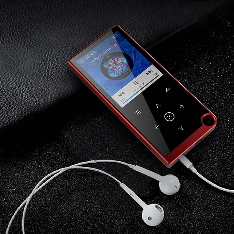 E05 2.4 inch Touch-Button MP4 / MP3 Lossless Music Player, Support E-Book / Alarm Clock / Timer Shutdown, Memory Capacity: 4GB Bluetooth Version(Red) - Consumer Electronics by buy2fix | Online Shopping UK | buy2fix