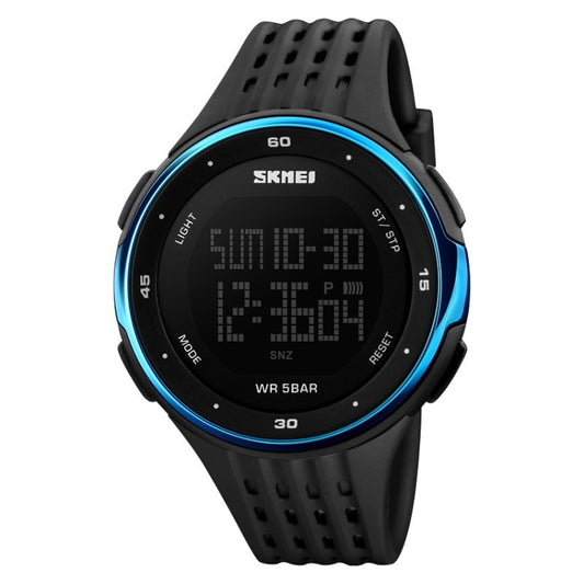 SKMEI 1219 Men Multi-Function Electronic Watch Outdoor Sports Watch(Blue) - Sport Watches by SKMEI | Online Shopping UK | buy2fix