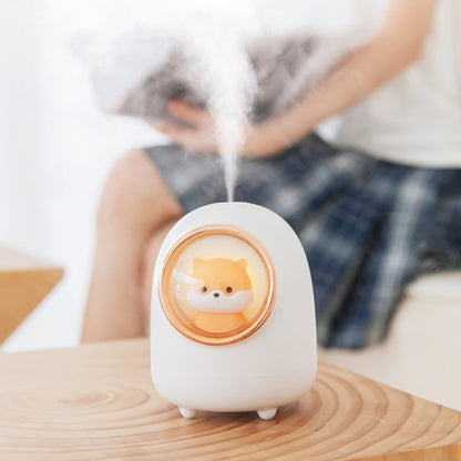 M08 Battery Type Cartoon Space Capsule Car Portable Cute Pet Desktop Humidifier(White) - Home & Garden by buy2fix | Online Shopping UK | buy2fix