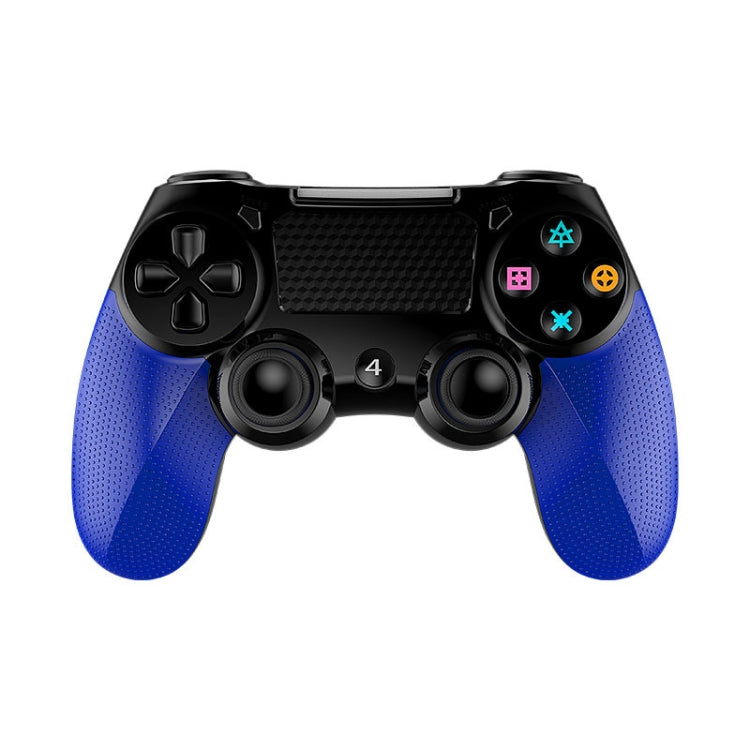 2 PCS Bluetooth Wireless Gamepad Touch Screen With Light Audio Dual Vibration Controller For PS4(Blue) - Gamepads by buy2fix | Online Shopping UK | buy2fix