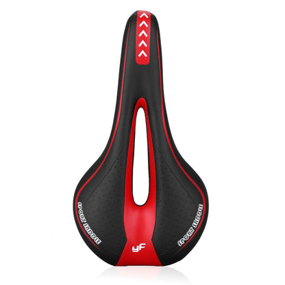 YAFEE YF-1018 Mountain Bike Saddle Bicycle Riding Saddle Bicycle Saddle(Black Red) - Outdoor & Sports by YAFEE | Online Shopping UK | buy2fix