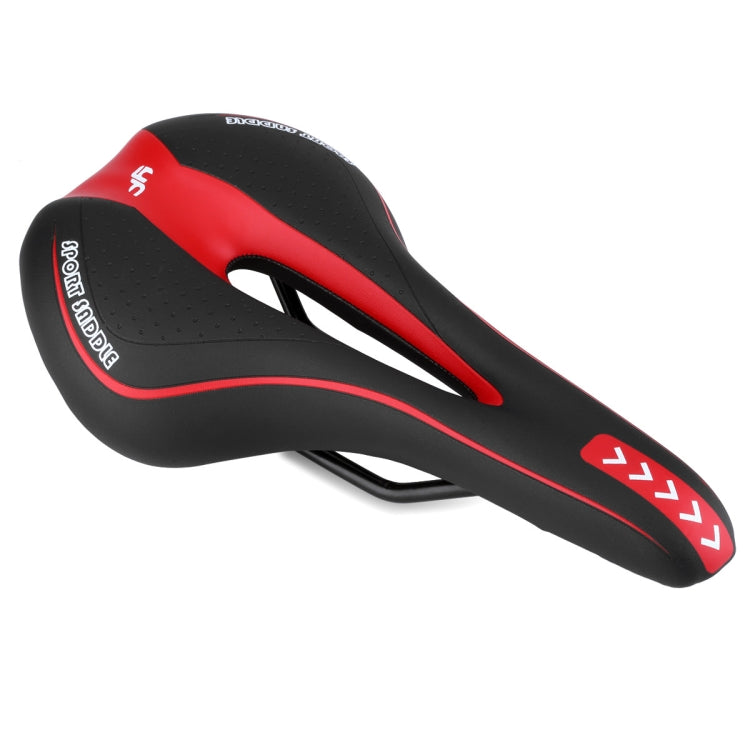 YAFEE YF-1018 Mountain Bike Saddle Bicycle Riding Saddle Bicycle Saddle(Black Red) - Outdoor & Sports by YAFEE | Online Shopping UK | buy2fix