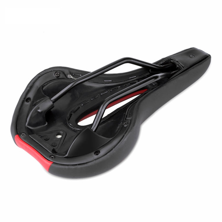 YAFEE YF-1018 Mountain Bike Saddle Bicycle Riding Saddle Bicycle Saddle(Black Red) - Outdoor & Sports by YAFEE | Online Shopping UK | buy2fix