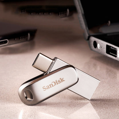 SanDisk Type-C + USB 3.1 Interface OTG High Speed Computer Phone U Disk, Colour: SDDDC4 Silver Metal Shell, Capacity: 128GB - USB Flash Drives by SanDisk | Online Shopping UK | buy2fix