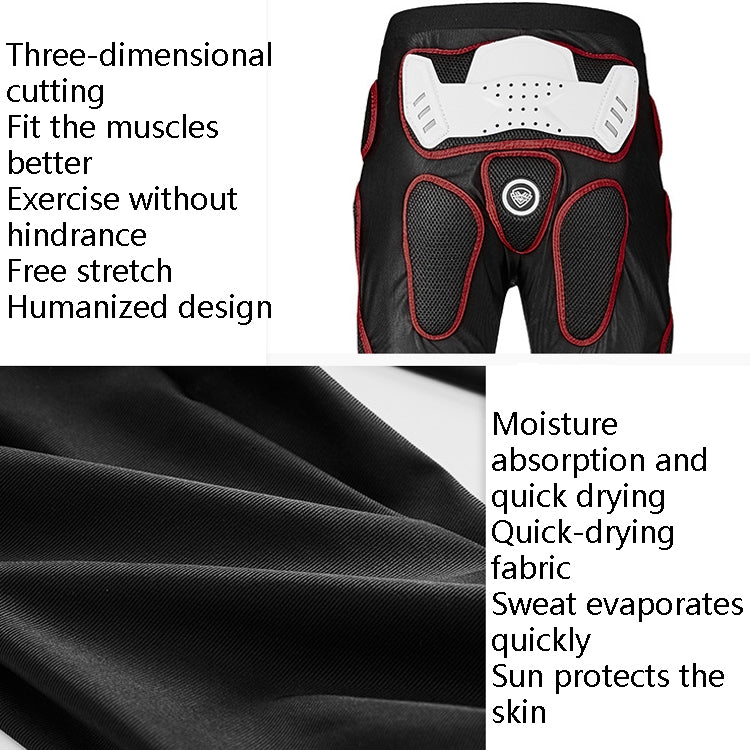 SULAITE Motorcycle Cross-Country Riding Trousers Protective Hip Pants, Specification: XXL(Red) - Protective Gear by SULAITE | Online Shopping UK | buy2fix