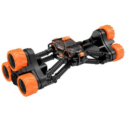 Remote Control Off-Road Tumbling Stunt Car Climbing Telescopic Deformation Toy Remote Control Car(Black Orange) - RC Cars by buy2fix | Online Shopping UK | buy2fix