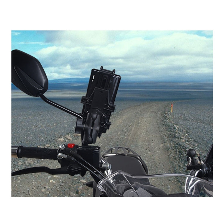 Motorcycle Multi-Function Mobile Phone Holder Adjustable Universal Locomotive Riding Anti-Shake Fixed Equipment(Elf Deer U Type) - Holder by buy2fix | Online Shopping UK | buy2fix