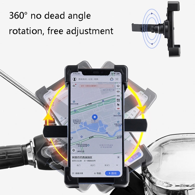 WHEEL UP Bicycle Automatic Bracket Motorcycle Mobile Phone Bicycle Navigation Rack(Upgrade-handlebar) - Holder by WHEEL UP | Online Shopping UK | buy2fix