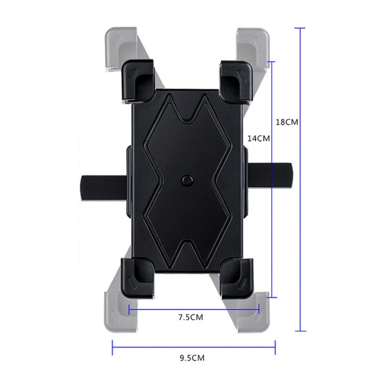 WHEEL UP Bicycle Automatic Bracket Motorcycle Mobile Phone Bicycle Navigation Rack(Upgrade-handlebar) - Holder by WHEEL UP | Online Shopping UK | buy2fix