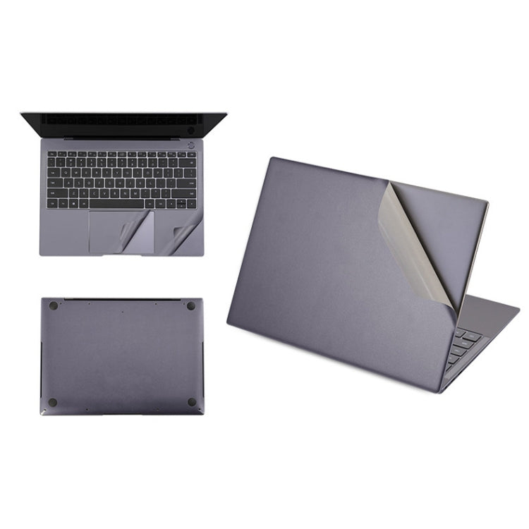 JRC 4 in 1 Computer Upper Cover + Lower Cover + Full Support Sticker + Touch Sticker Film Notebook Shell Protective Film For Huawei Matebook X Pro 2019 / 2020 (Gray) - Screen & Keyboard Cover by JRC | Online Shopping UK | buy2fix