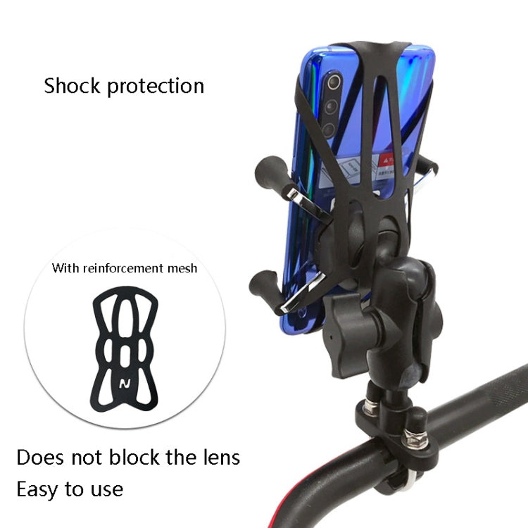 N-STAR N002 Motorcycle Bicycle Mobile Phone Bracket Riding Equipment(Large Long Ball Head) - Holders by N-STAR | Online Shopping UK | buy2fix