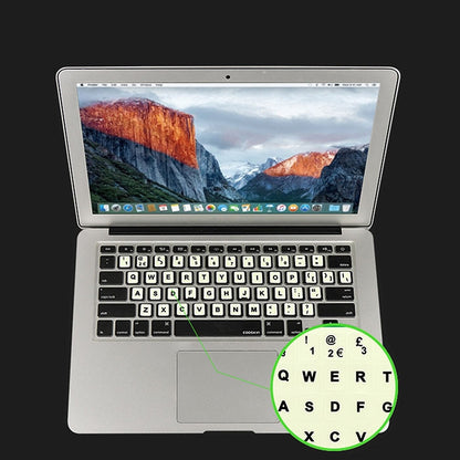 3 PCS Luminous Keyboard Stickers Notebook Desktop Computer Keyboard Stickers(Spanish) - Silicone / Sticker by buy2fix | Online Shopping UK | buy2fix