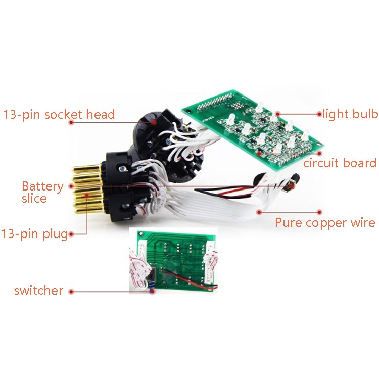 VS1130E-T 12V 13 Core Resistance Tester Trailer Plug Socket Connector Detector EU Plug - In Car by buy2fix | Online Shopping UK | buy2fix