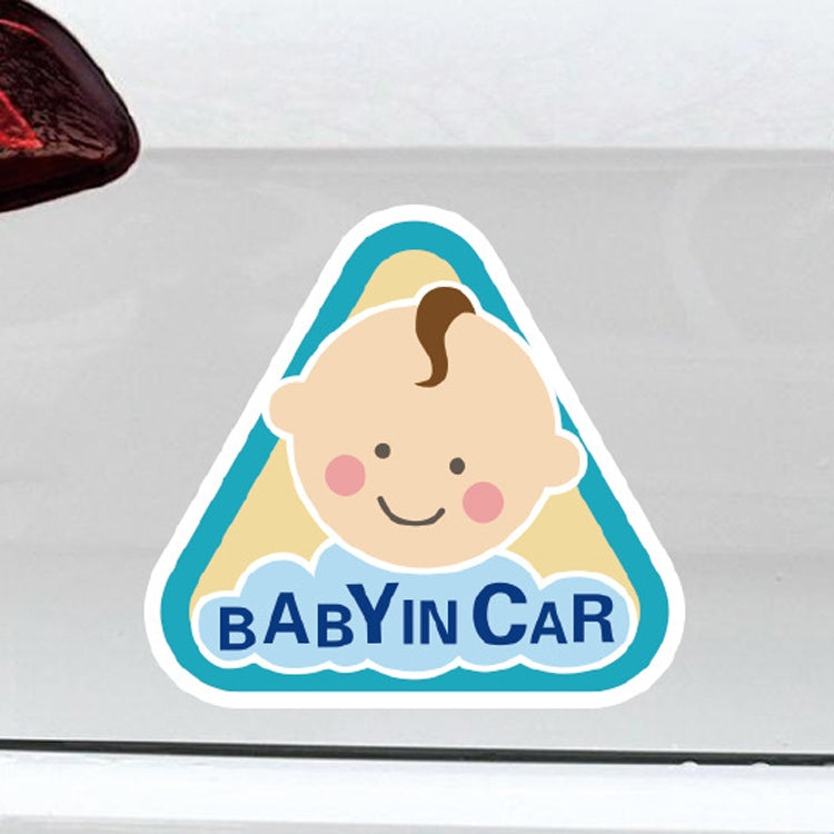 10 PCS There Is A Baby In The Car Stickers Warning Stickers Style: CT203 Baby X Blue Bottom Bottle Magnetic Stickers - Warning Sticker by buy2fix | Online Shopping UK | buy2fix