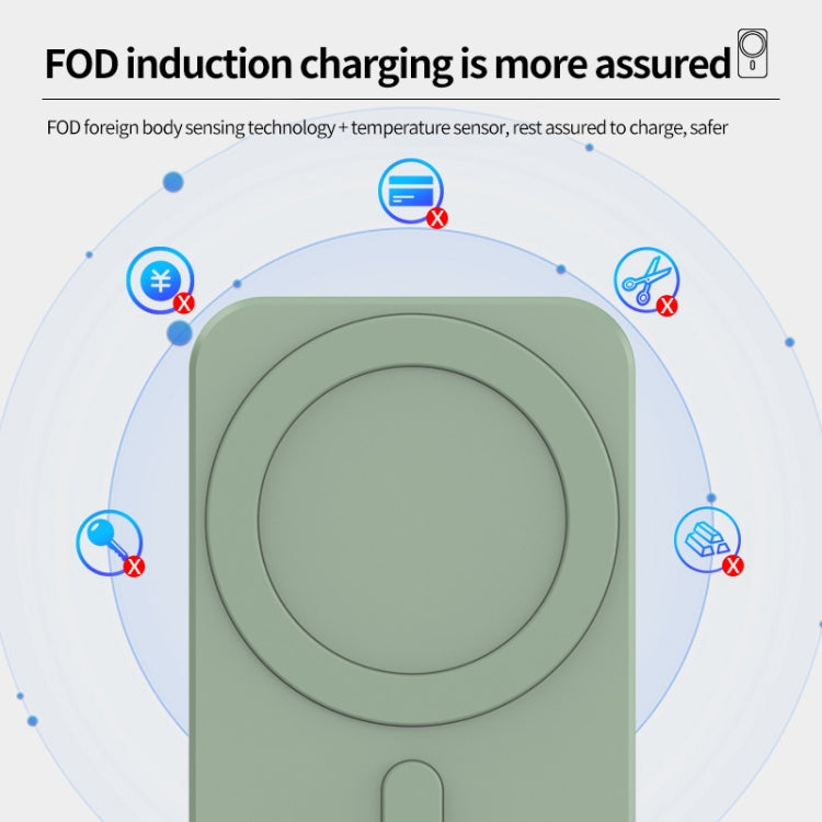 N16 10W Car Air Outlet + Suction Cup Magsafe Magnetic Wireless Charger Mobile Phone Holder For IPhone 12 Series(White) - In Car by buy2fix | Online Shopping UK | buy2fix