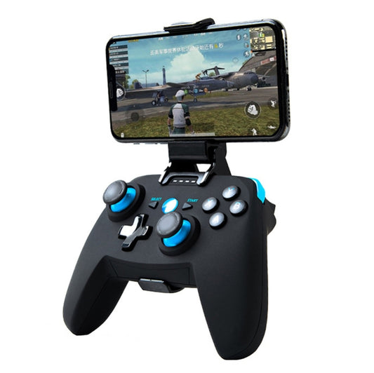 CX-X1  2.4GHz + Bluetooth 4.0 Wireless Game Controller Handle For Android / iOS / PC / PS3 Handle + Bracket (Blue) - Gamepads by buy2fix | Online Shopping UK | buy2fix