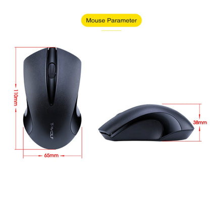 T-WOLF Q2 3-Buttons 1200 DPI 2.4GHz Wireless Mouse(Pink) - Wireless Mice by buy2fix | Online Shopping UK | buy2fix