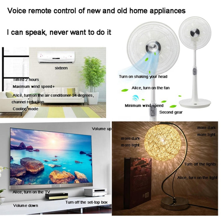 YK-166 Air Conditioner Voice Remote Control Smart AI Night Light Appliance Control TV Voice Companion(English Version) - Consumer Electronics by buy2fix | Online Shopping UK | buy2fix