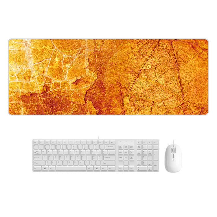 300x800x3mm Marbling Wear-Resistant Rubber Mouse Pad(Yellow Marble) - Mouse Pads by buy2fix | Online Shopping UK | buy2fix