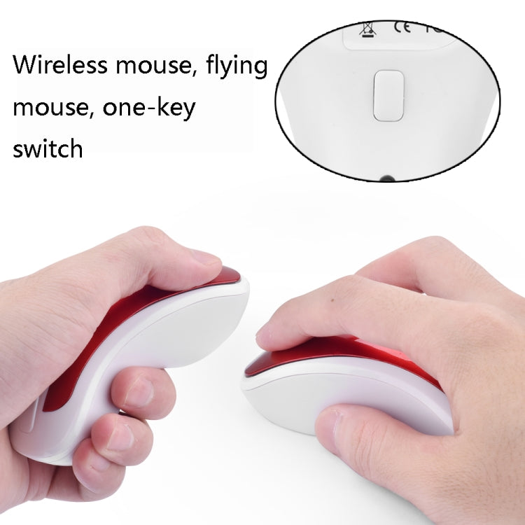 PR-01 1600 DPI 7 Keys Flying Squirrel Wireless Mouse 2.4G Gyroscope Game Mouse(White Blue) - Wireless Mice by buy2fix | Online Shopping UK | buy2fix