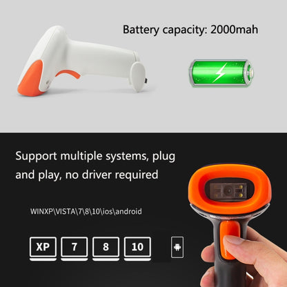 SYCREADER One-dimensional Wired Supermarket Laser Barcode Scanner (Orange) -  by buy2fix | Online Shopping UK | buy2fix