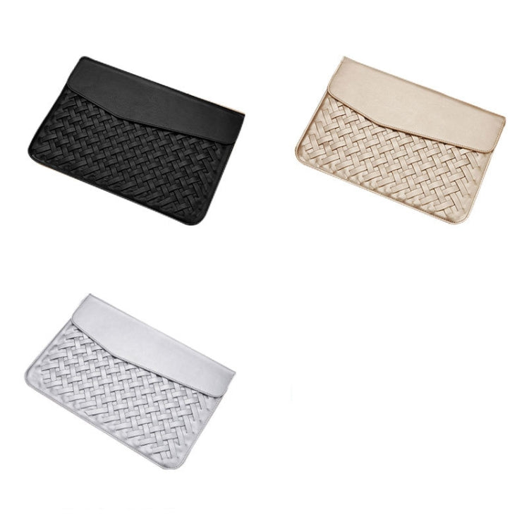 Hand-Woven Computer Bag Notebook Liner Bag, Applicable Model: 13 inch (A1466 / A1369 / A1502 / A1425 / A1466 / A1369 / A1502)(Silver) - 13.3 inch by buy2fix | Online Shopping UK | buy2fix