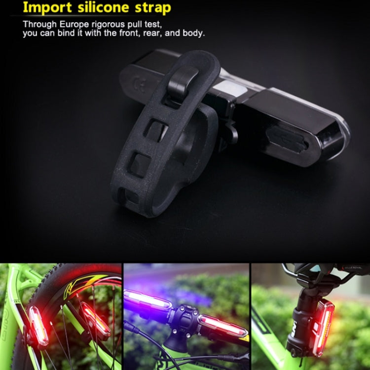 Bicycle Light USB Charging LED Warning Light Night Riding COB Tail Light, Specification: 7505B Red White Light - Taillights by buy2fix | Online Shopping UK | buy2fix