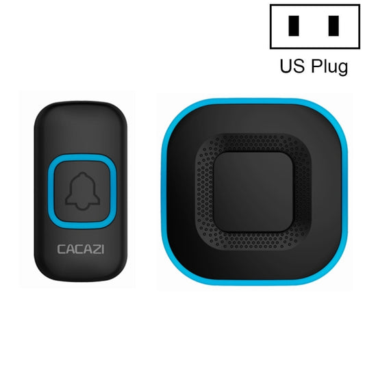 CACAZI V028F Wireless Music Doorbell without Battery, Plug:US Plug(Black) - Security by CACAZI | Online Shopping UK | buy2fix