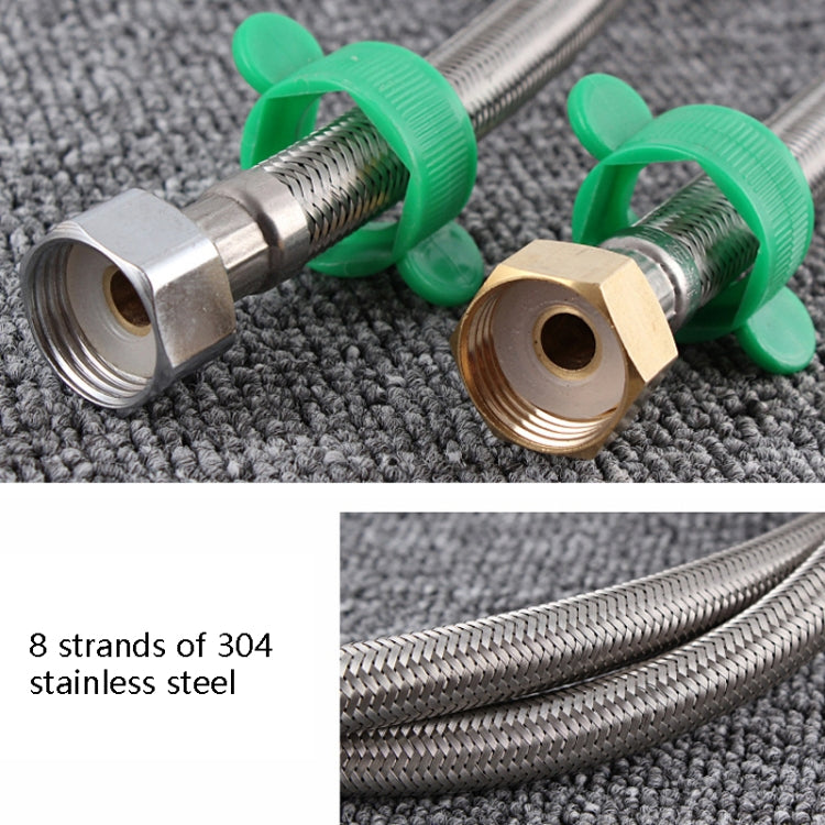 4 PCS 30cm Copper Hat 304 Stainless Steel Metal Knitting Hose Toilet Water Heater Hot And Cold Water High Pressure Pipe 4/8 inch DN15 Connecting Pipe - Home & Garden by buy2fix | Online Shopping UK | buy2fix