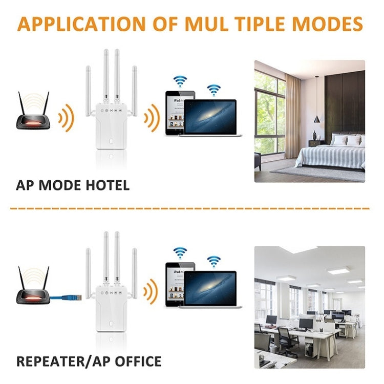 M-95B 300M Repeater WiFi Booster Wireless Signal Expansion Amplifier(White - EU Plug) - Computer & Networking by buy2fix | Online Shopping UK | buy2fix