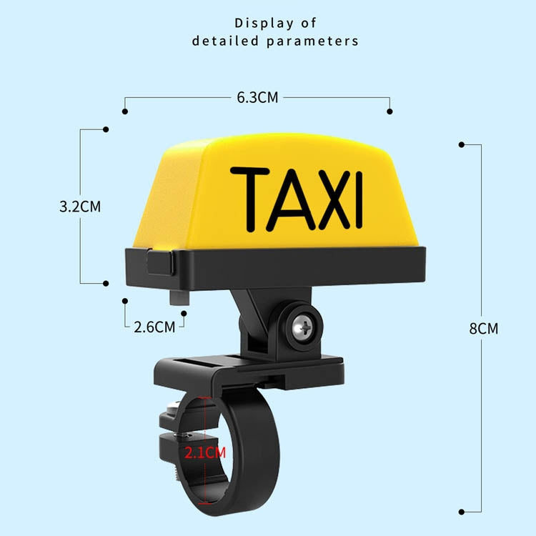 Motorcycle Modified Personality Taxi Motor Light Electric Car Helmet Decorative Warning Light, Specification: Normally Bright(Yellow) - In Car by buy2fix | Online Shopping UK | buy2fix