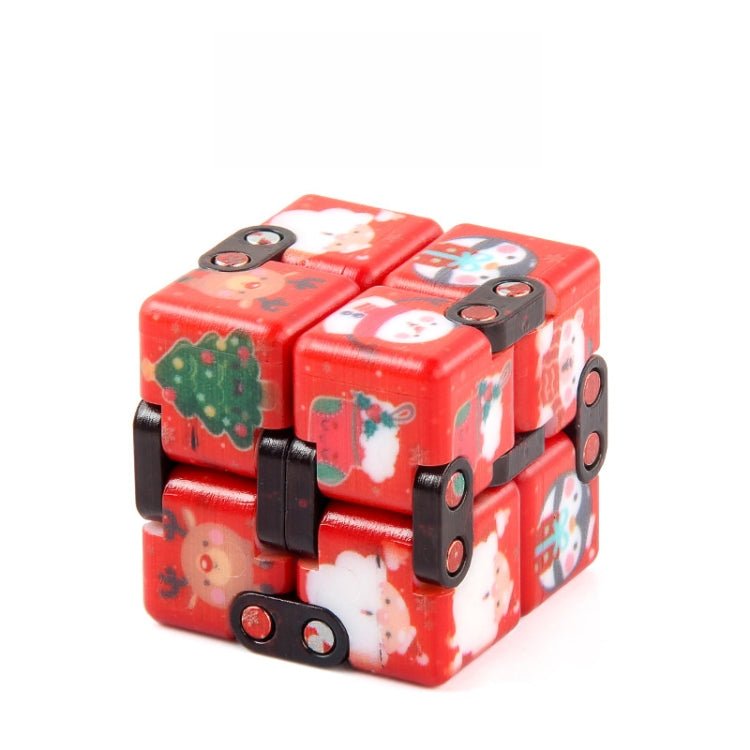 3 PCS  Infinite Magic Cube Halloween Theme Variety Flip Folding Second Order Magic Cube Finger Toy, Colour: NO.168-8-29 Red Christmas - Magic Cubes by buy2fix | Online Shopping UK | buy2fix