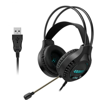 Smailwolf AK3 Headset Game Headphones Wired Luminous Desktop Computer Headset, Style: USB Single-plug - Multimedia Headset by buy2fix | Online Shopping UK | buy2fix