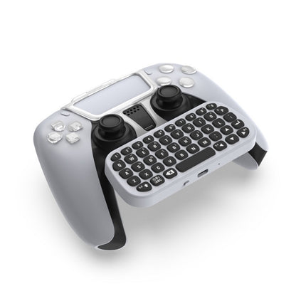 DOBE TP5-0556 Bluetooth Keyboard Wireless Gamepad With Headphone Jack For PS5(White) - Gamepads by DOBE | Online Shopping UK | buy2fix