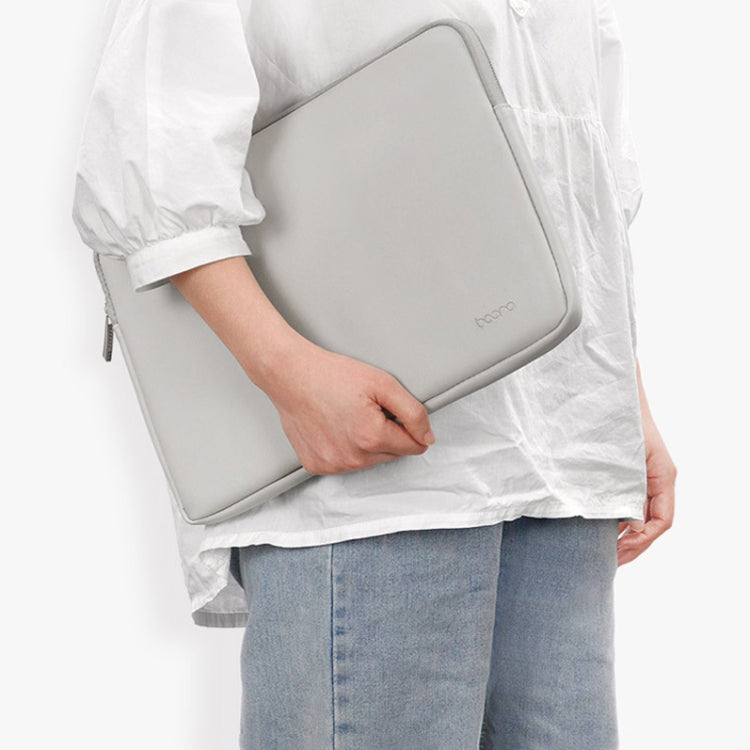 Baona BN-Q001 PU Leather Laptop Bag, Colour: Midnight Black, Size: 13/13.3/14 inch - 14.1 inch by Baona | Online Shopping UK | buy2fix