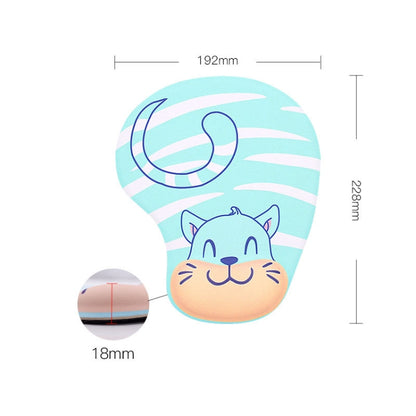 2 PCS Silicone Comfortable Padded Non-Slip Hand Rest Wristband Mouse Pad, Colour: Small Squirrel - Mouse Pads by buy2fix | Online Shopping UK | buy2fix