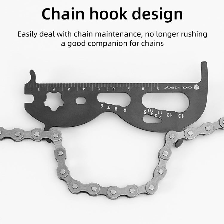 3 PCS CYCLINGBOX Mountain Bicycle Chain Wear Measuring Ruler Measuring Chain Ruler Inspection Tool(Silver) - Outdoor & Sports by CYCLINGBOX | Online Shopping UK | buy2fix