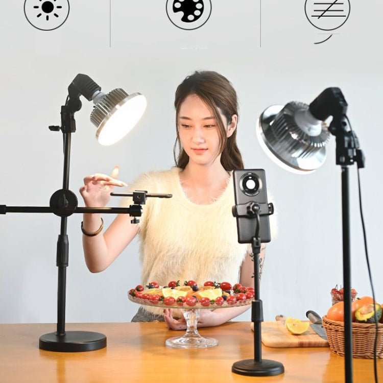 Mobile Phone Live Support Shooting Gourmet Beautification Fill Light Indoor Jewelry Photography Light, Style: 175W Mushroom Lamp + Tripod - Consumer Electronics by buy2fix | Online Shopping UK | buy2fix