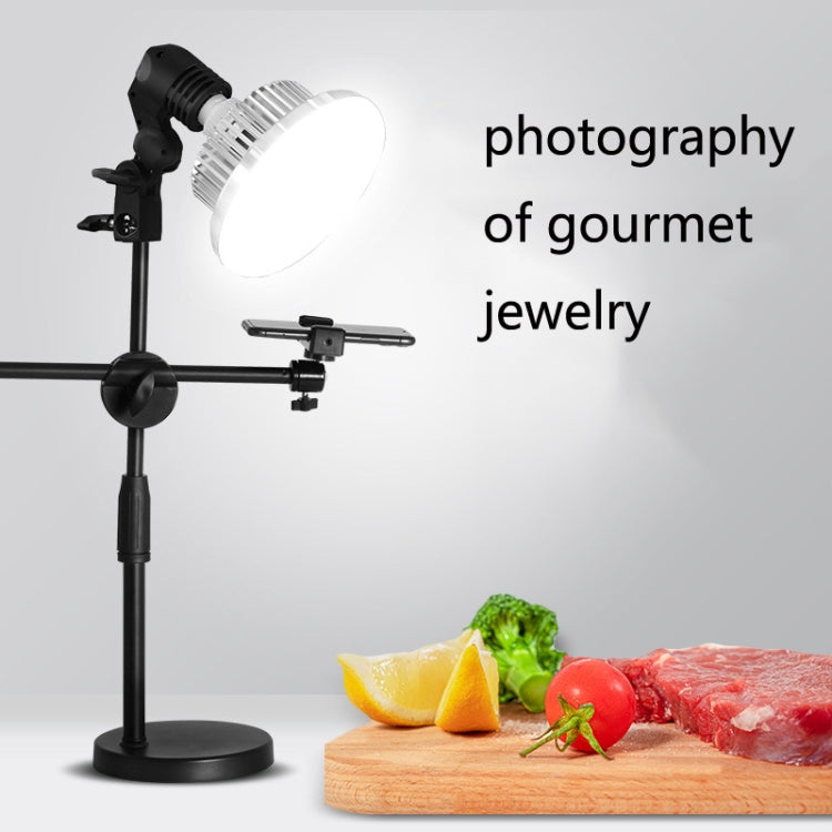 Mobile Phone Live Support Shooting Gourmet Beautification Fill Light Indoor Jewelry Photography Light, Style: 175W Mushroom Lamp + Stand - Consumer Electronics by buy2fix | Online Shopping UK | buy2fix