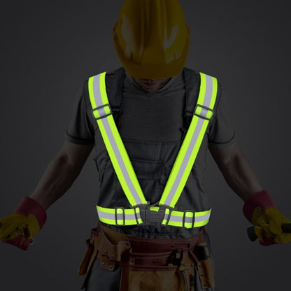 Reflective Elastic Band Suit Night Running Construction Site Traffic Safety Reflective Equipment,Style: 1 Strap+2 Arm Strap+Storage Bag - Workplace Safety Supplies by buy2fix | Online Shopping UK | buy2fix