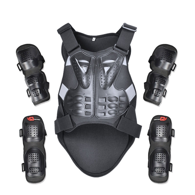 GHOST RACING GR-HJY08 Motorcycle Adult Protective Gear Anti-Fall Riding Clothes Hard Shell Protective Vest Suit, Size: L(Black) - In Car by GHOST RACING | Online Shopping UK | buy2fix