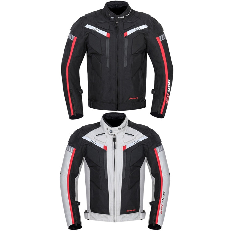 GHOST RACING GR-Y07 Motorcycle Cycling Jacket Four Seasons Locomotive Racing Anti-Fall Cloth, Size: XXXXXL(Light Grey) - In Car by GHOST RACING | Online Shopping UK | buy2fix