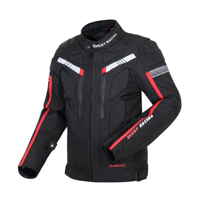 GHOST RACING GR-Y07 Motorcycle Cycling Jacket Four Seasons Locomotive Racing Anti-Fall Cloth, Size: XL(Black) - In Car by GHOST RACING | Online Shopping UK | buy2fix