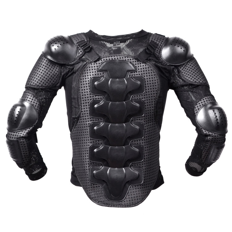 GHOST RACING F060 Motorcycle Armor Suit Riding Protective Gear Chest Protector Elbow Pad Fall Protection Suit, Size: L(Black) - In Car by GHOST RACING | Online Shopping UK | buy2fix