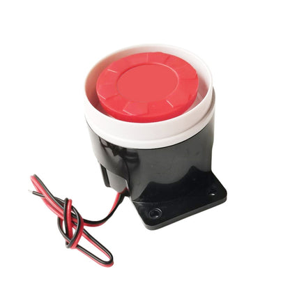 2 PCS BJ-1K High-Decibel Active Buzzer Dual Audio Electronic Siren Alarm Wall-Mounted Anti-Theft Buzzer, Voltage: 12V(Red White Black) - Security by buy2fix | Online Shopping UK | buy2fix