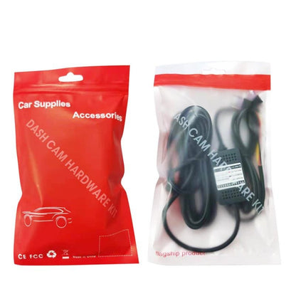 H516 Recording Step-down Line Shrinkage Video Car Charger Line Parking Monitoring Three-Core Power Cord, Model: Without Fuse(Micro Left Elbow) - In Car by buy2fix | Online Shopping UK | buy2fix