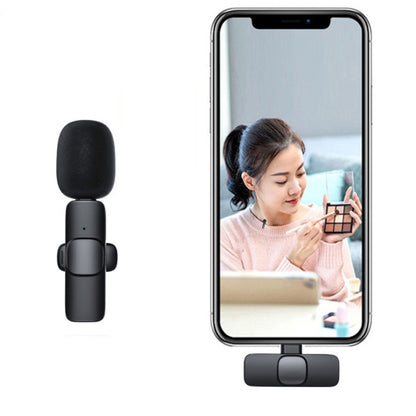 Lavalier Wireless Microphone Mobile Phone Live Video Shooting Small Microphone, Specification: 8 Pin Direct 1 To 2 - Consumer Electronics by buy2fix | Online Shopping UK | buy2fix