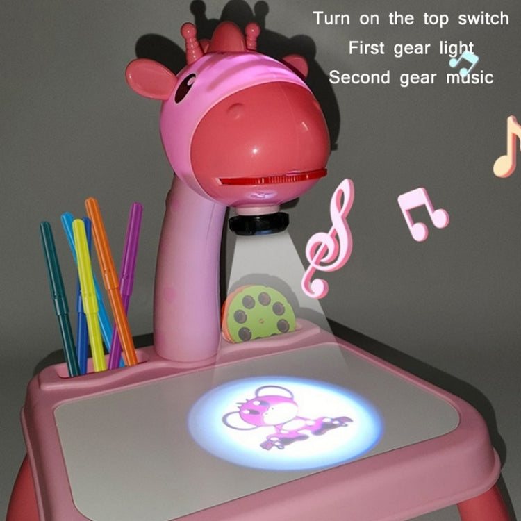 Children Multifunctional Projection Painting Toy Writing Board, wthout Watercolor Pen, Style: Dinosaur Pink - Drawing Toys by buy2fix | Online Shopping UK | buy2fix